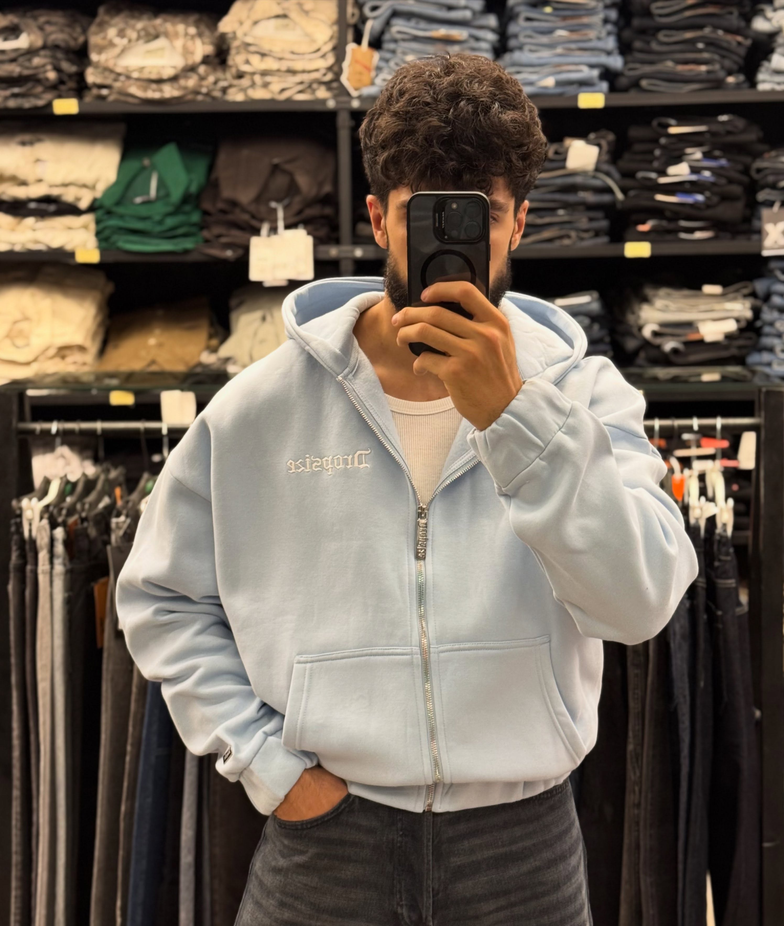سویشرت اورجینال — هودی و سویشرت — یوفو استایل — رنگ sky-denim — تصویر 4