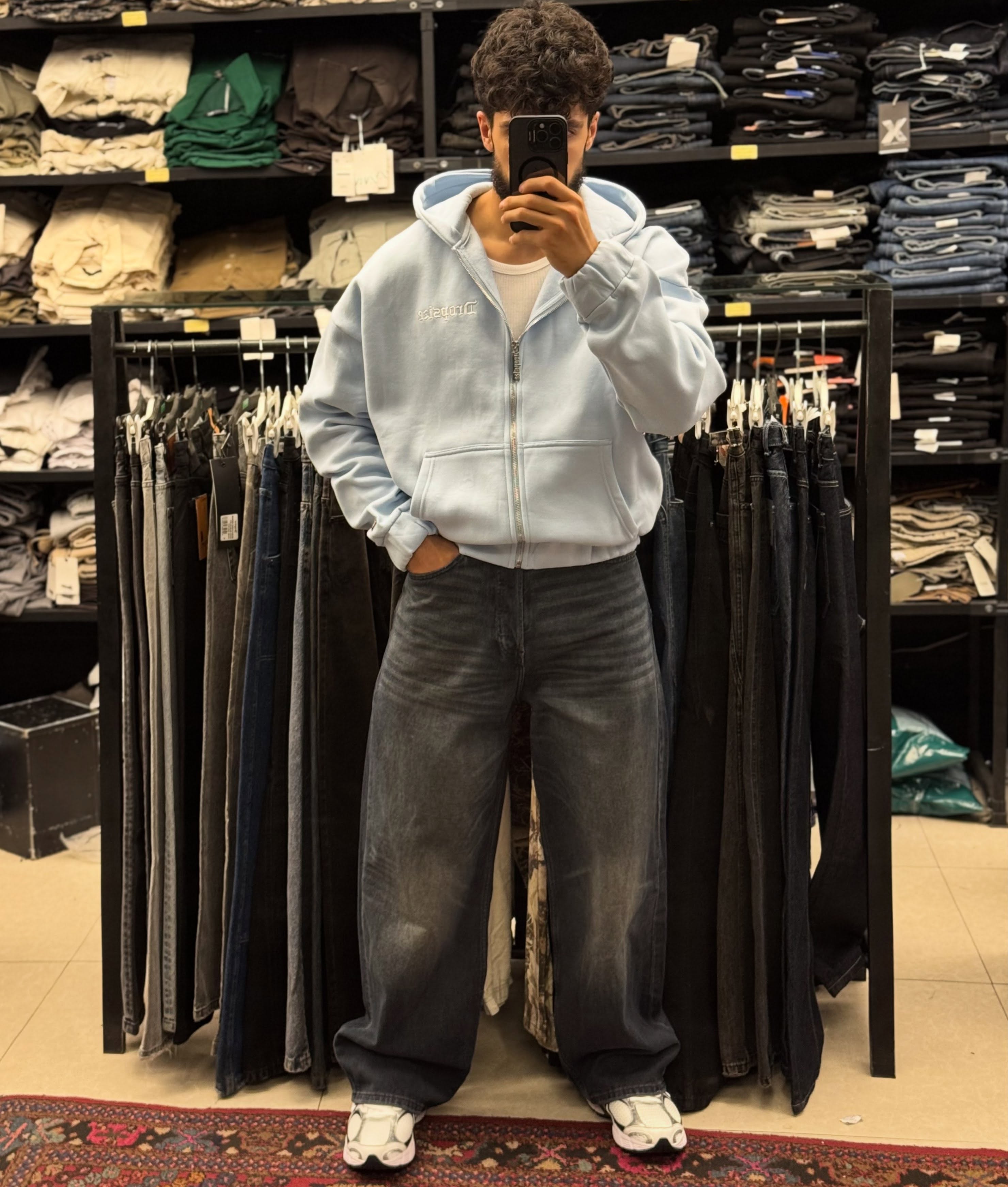 سویشرت اورجینال — هودی و سویشرت — یوفو استایل — رنگ sky-denim — تصویر 5