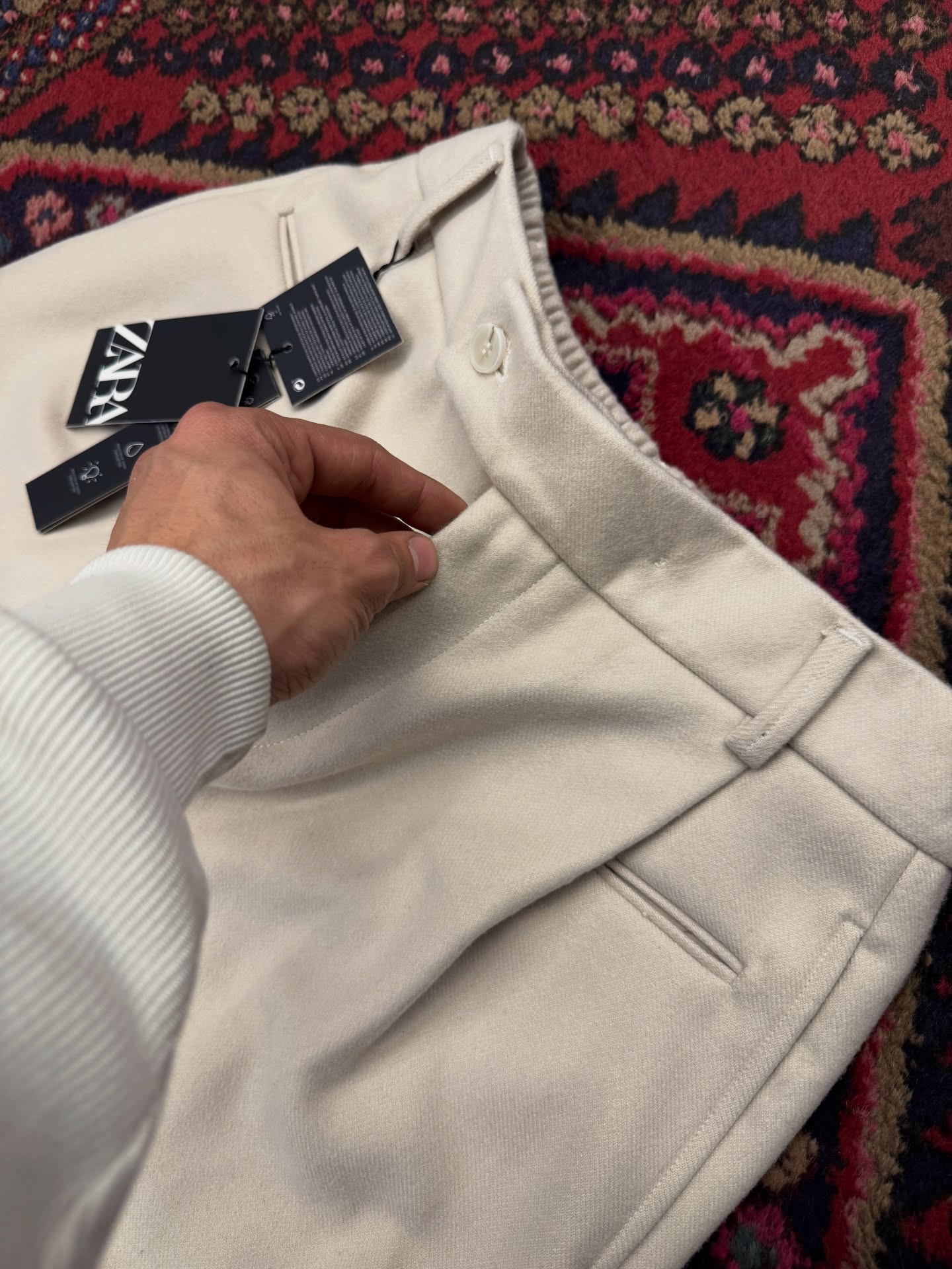 شلوار فوتر — شلوار جین — یوفو استایل — رنگ مشکی — تصویر 7