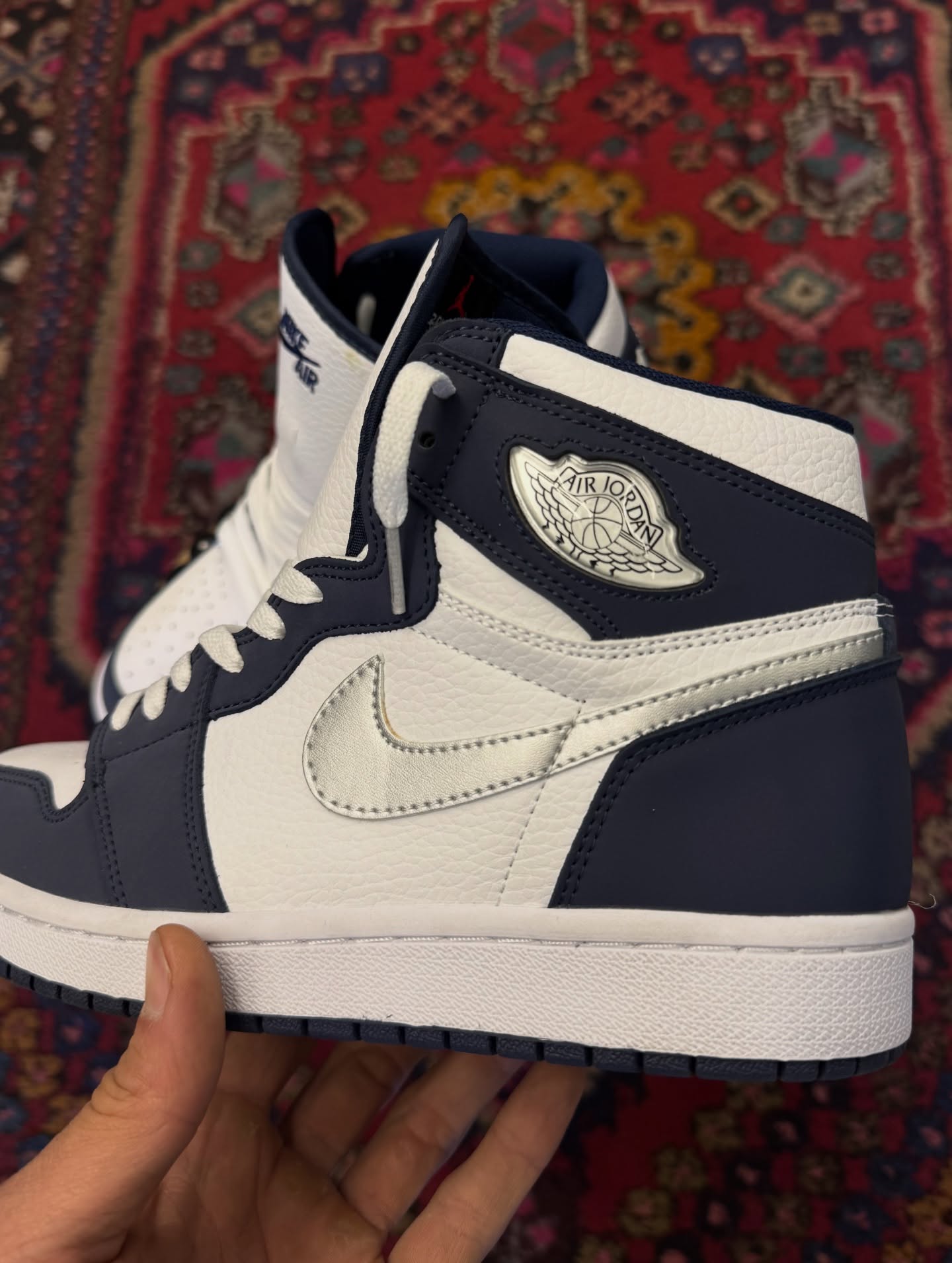 Aj1 mid night — تی‌شرت — یوفو استایل — رنگ مشکی — تصویر 3