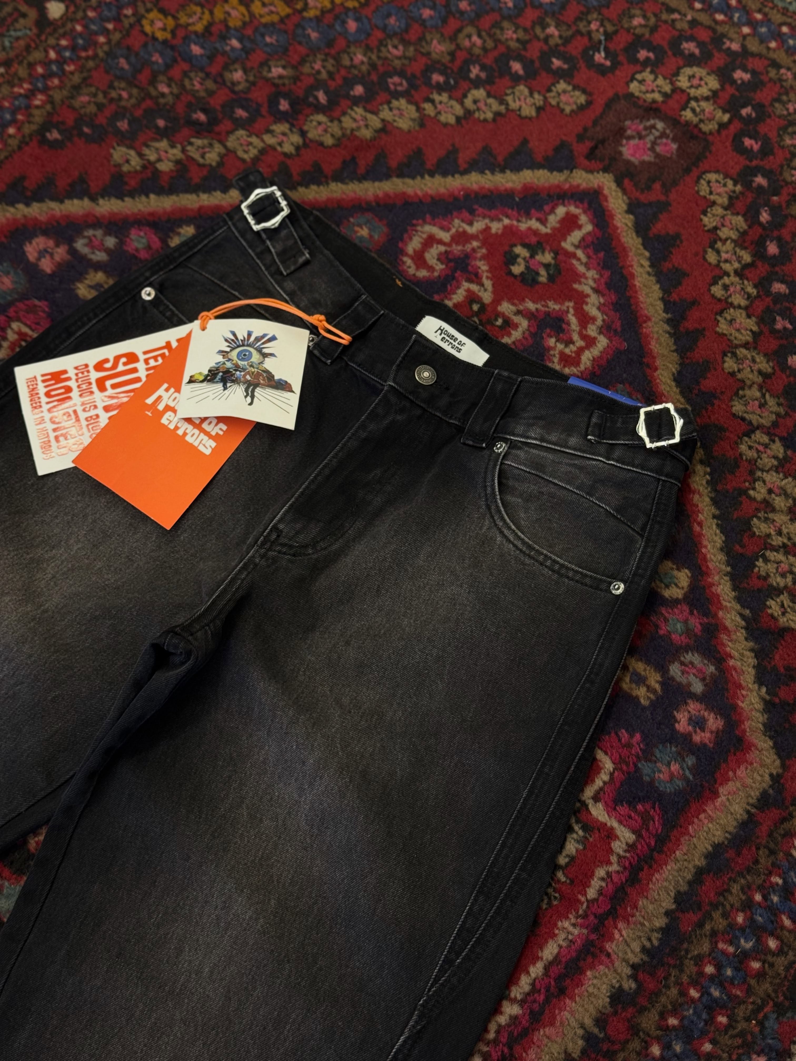 شلوار بگ — بدون دسته‌بندی — یوفو استایل — رنگ medium-wash — تصویر 9