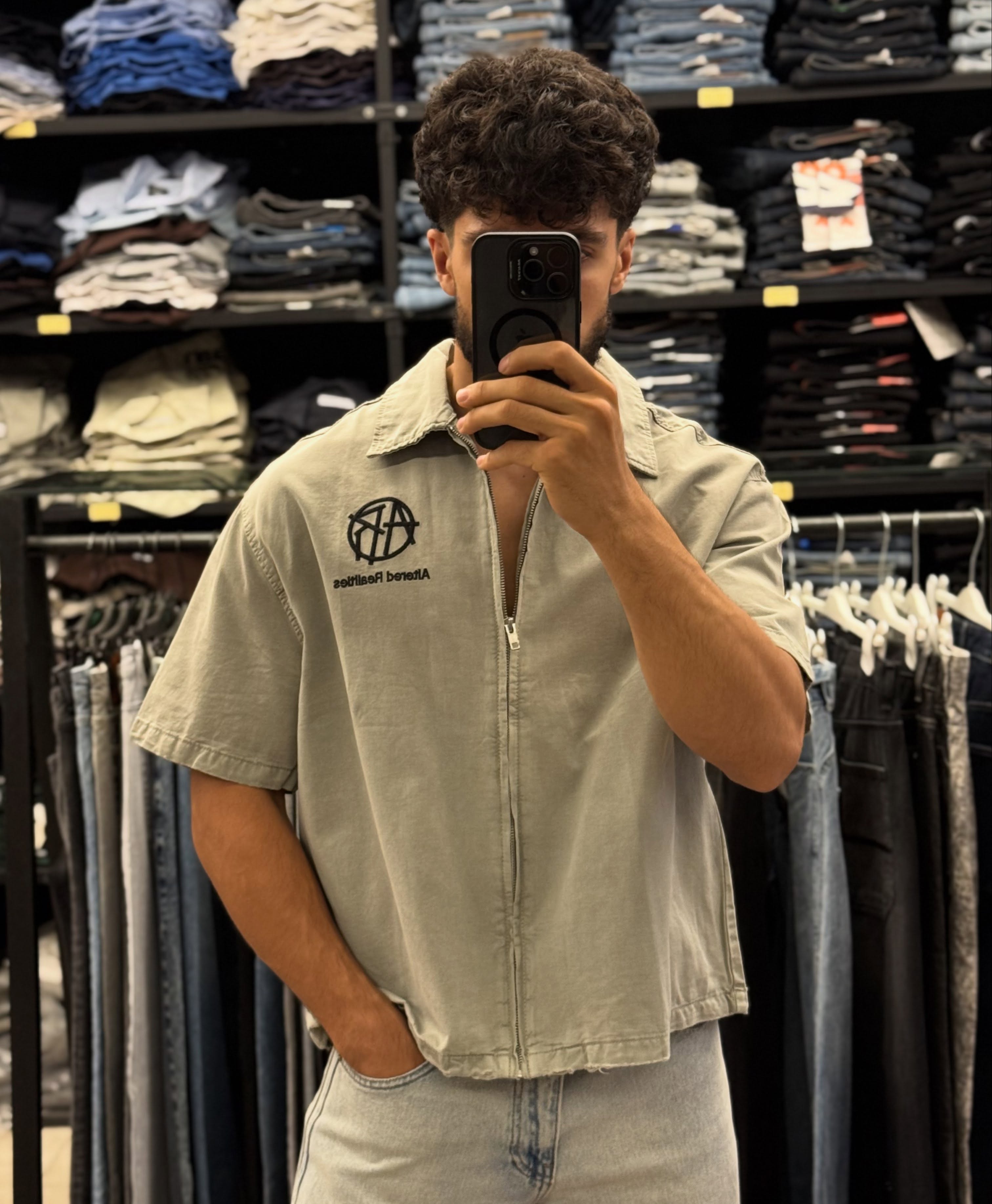 جکت باکسی اورجینال — تی‌شرت — یوفو استایل — رنگ مشکی — تصویر 9
